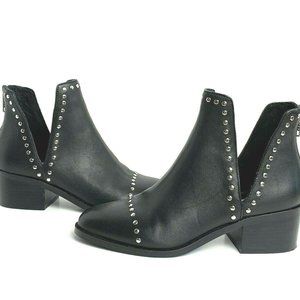 Steve Madden Conspire Leather Studded Ankle Boots